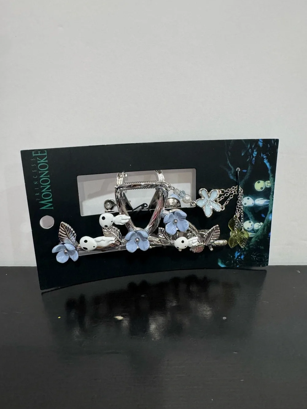 Studio Ghibli Princess Mononoke Kodama Floral Chain Claw Hair Clip